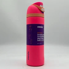 Owala FreeSip 24 oz Insulated Stainless Steel Pink Water Bottle