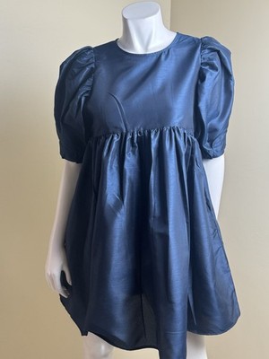 Kika Vargas Women s Navy Fit & Flared Dress Size M. (B.177)