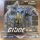 Lady Jaye vs Baroness G.I. JOE COBRA 50th Anniversary New & Sealed Figure Set