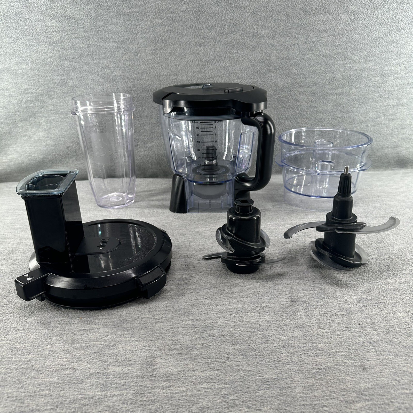 Ninja 64oz 8 Cup Food Processor Replacement Bowl with Lid Blades and Pusher-image