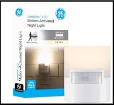 Plug In Motion Activated Detector Sensor LED Indoor Night Light Electrical Home