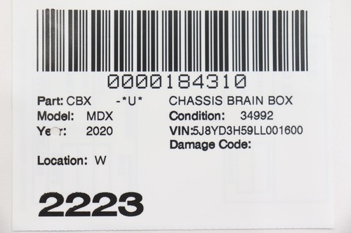 2017 - 2020 ACURA MDX REAR POWER LIFTGATE CONTROL MODULE UNIT OEM 74970TZ5A12 - Picture 11 of 11