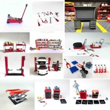 Diorama 1:18 Car Garage Repair Tools Model Workshop Scene Perfect Accessories