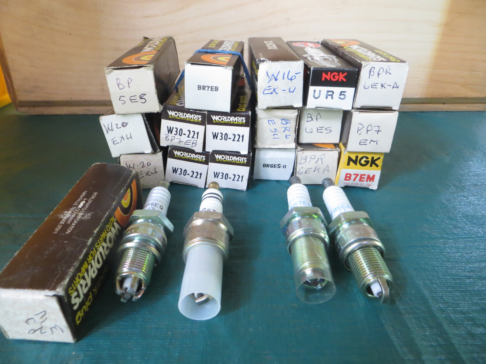 19 NGK and 3 ND Spark Plugs NOS