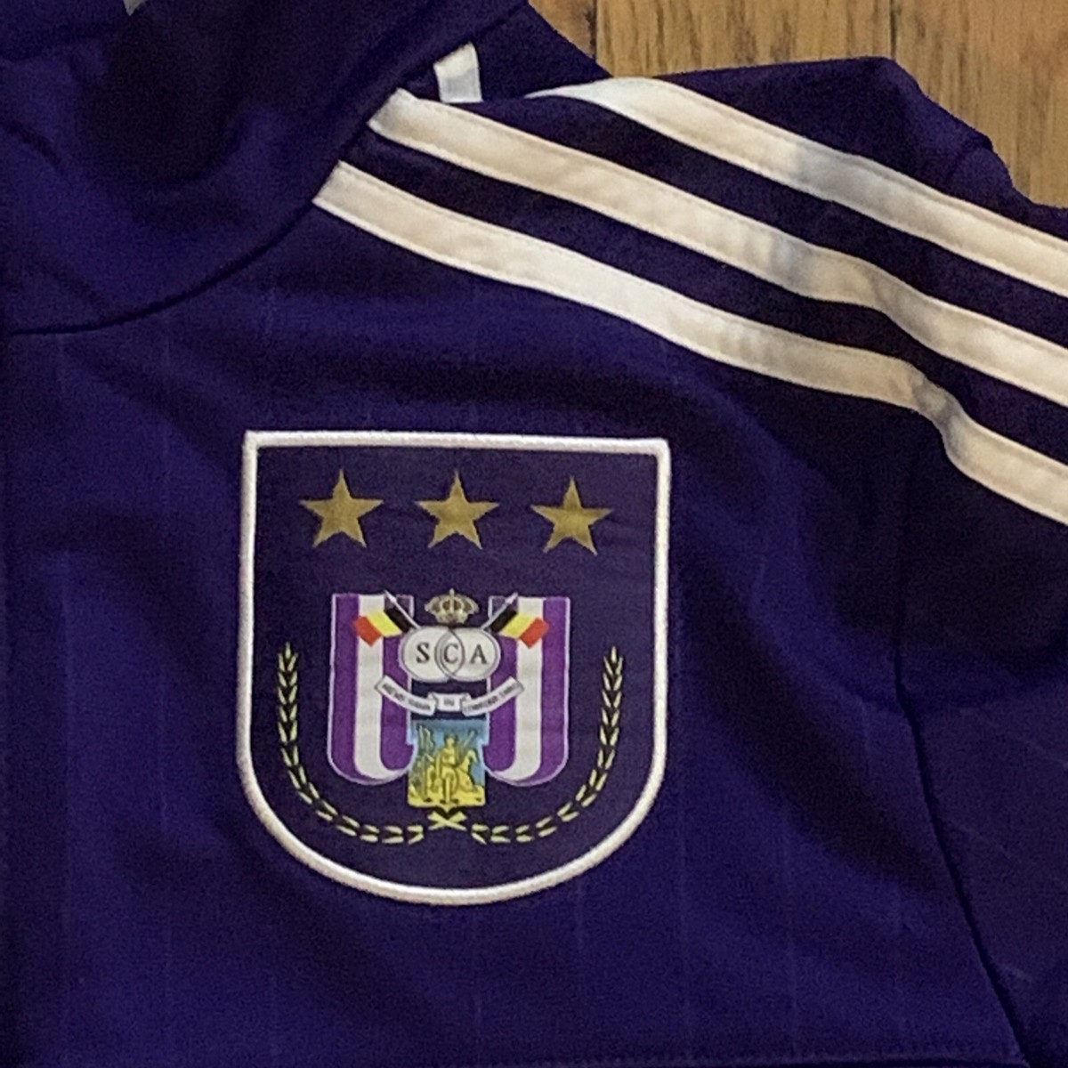 Anderlecht R.S.C Training Jacket Adidas Extra Small Black Mens