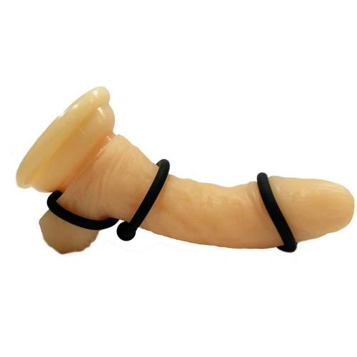 4-Set Silicone Glans Cock Rings Penis Head Orgasm Pressure Point Prolong Sex Toy - Picture 3 of 16