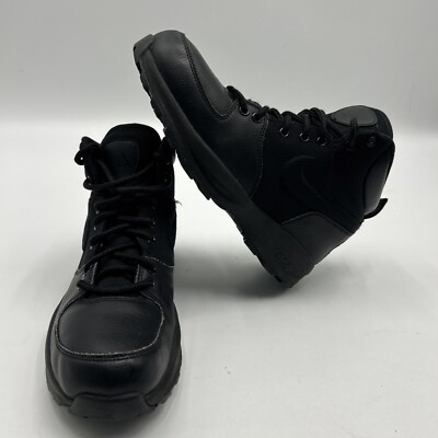 Nike ACG Manoa Triple Black   613546-001 High Top Hiking Boots 6y