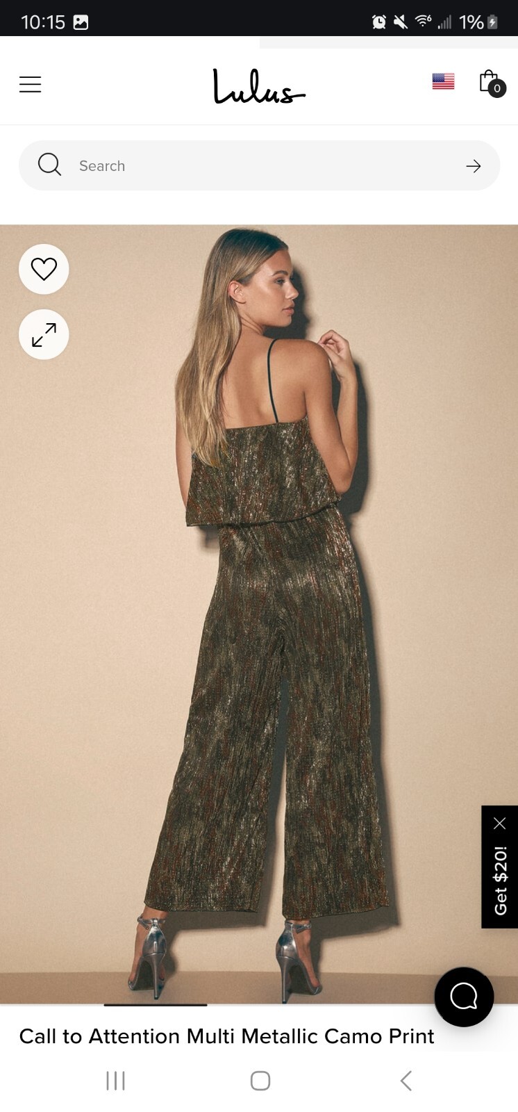 Lulus XS Call to Attention Multi Metallic Camo Pr… - image 7