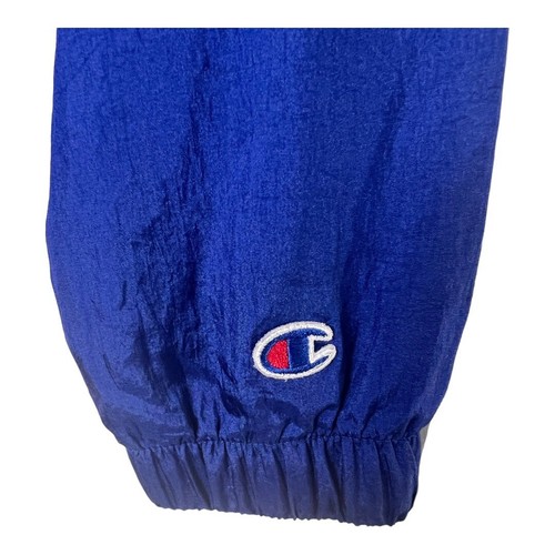 Champion Vintage Unisex Windbreaker 90"s Style Full Zip Blue/Red/White Small - Picture 5 of 6