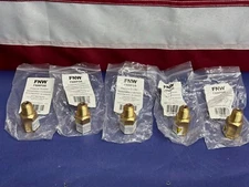 Lot of 5 - FNW 1/4" NPT Pressure Snubber Brass Body 316SS Stainless Element