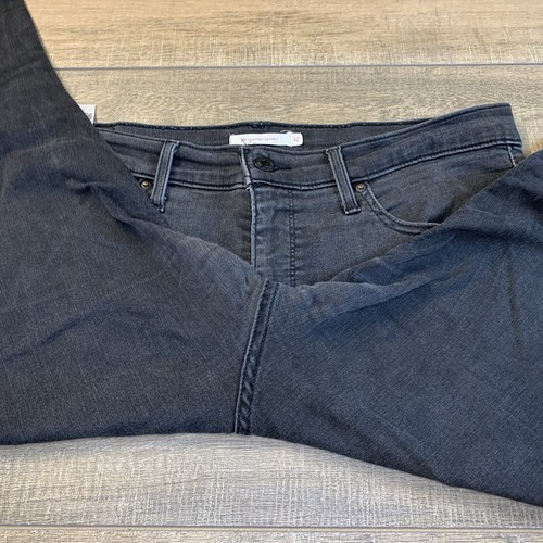 Levis Womens 311 Shaping Skinny Jeans Size 32 Gray Black Stretch Denim 26.5 B3 - Picture 19 of 24