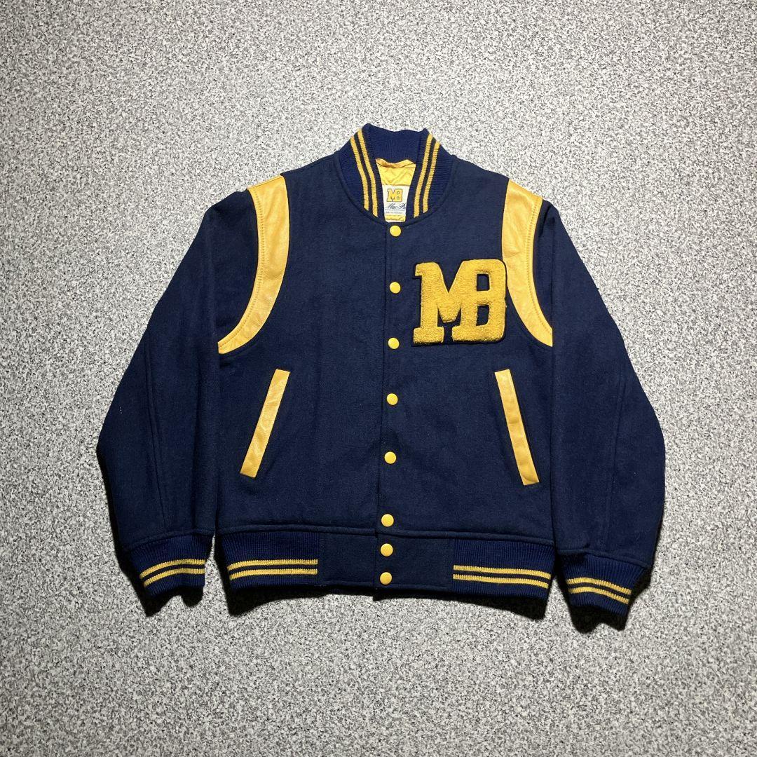 Vintage 70s 80s Wool Leather Stadium Jacket Size M Classic Old School