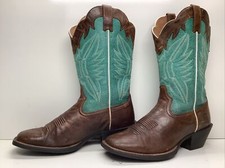 WOMENS ARIAT 4 LR SQ TOE DARK BROWN BOOTS SIZE 7 B