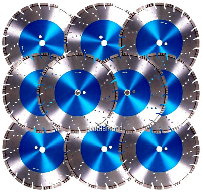 10PK-14'' SUPREME ALL CUT PRO Diamond Blade CUT Hard Concrete Masonry Stone-BEST