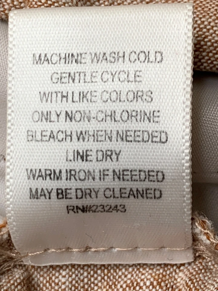 Pantalones cortos rojos de mezcla de lino para mujer talla 14 7th Avenue NY 9084 Foto 3 de 4