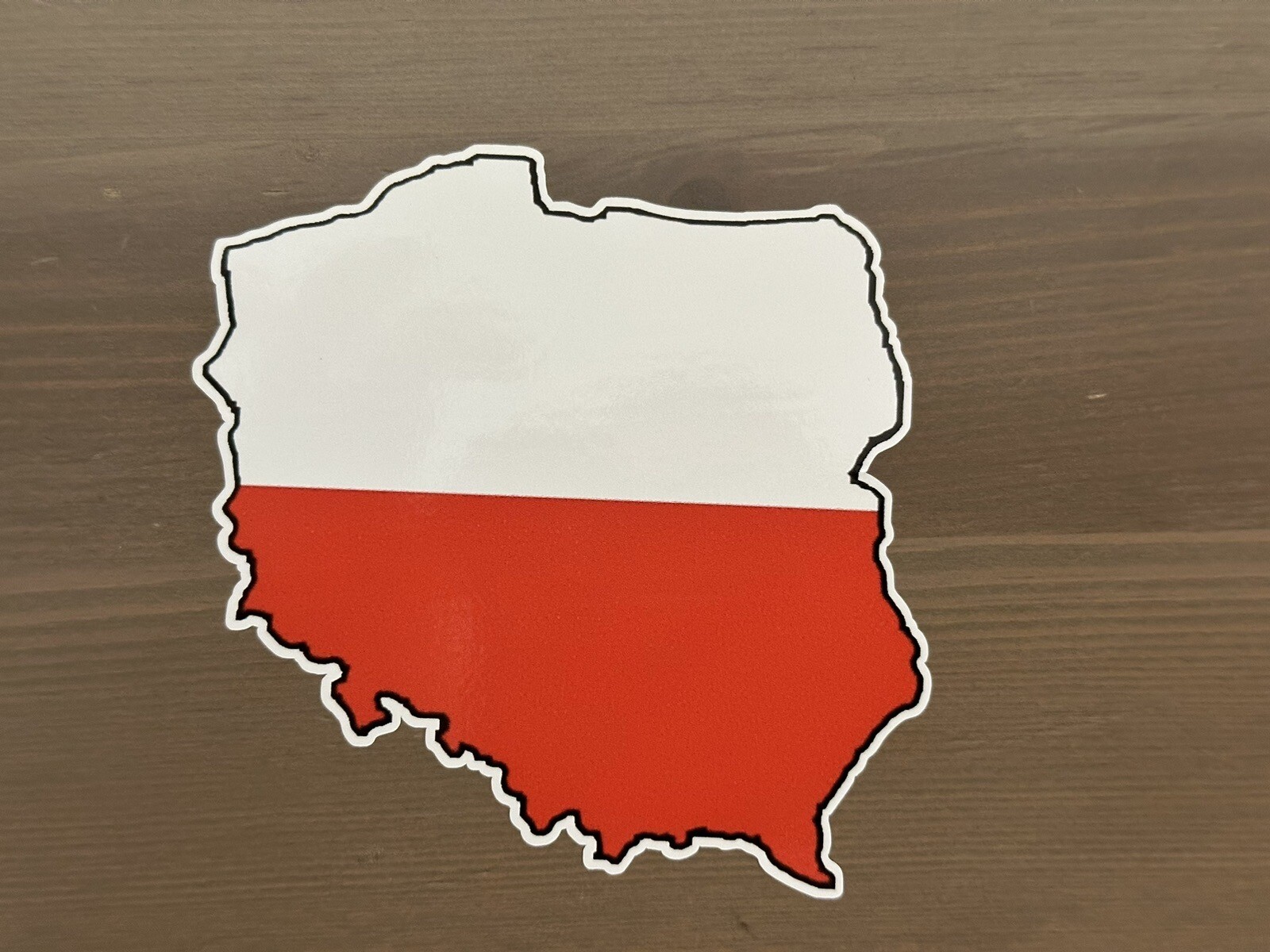 POLAND MAP FLAG BUMPER STICKER LAPTOP STICKER TOOL BOX STICKER HARD HAT STICKER