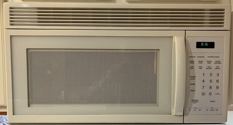 Door Assembly - White, Maytag Microwave CMV 1000BAW, 56001335, used