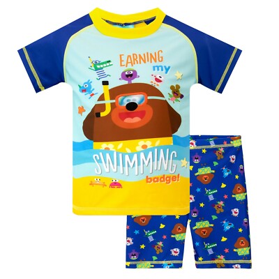 Hey Duggee Squirrel Club Badeanzug Kinder Jungen Baby Kleinkind 12-24 Monate 2-6 Jahre