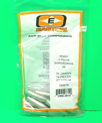 Easton Precision Superdrive 25 Glue-In Target Points - 90 gr. - New Dozen Pack