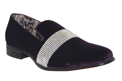 purple and black mens dress shoes