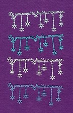 DO YOU WANT TO BUILD A SNOWMAN winter die cuts scrapbook cards