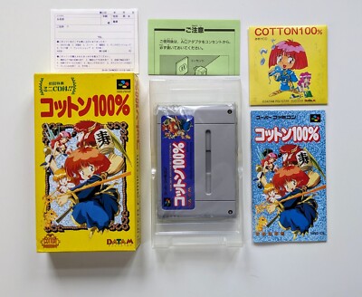 Super Nintendo SNES SFC : Märchen Adventure Cotton 100% ! CIB ! RAR ! Top !