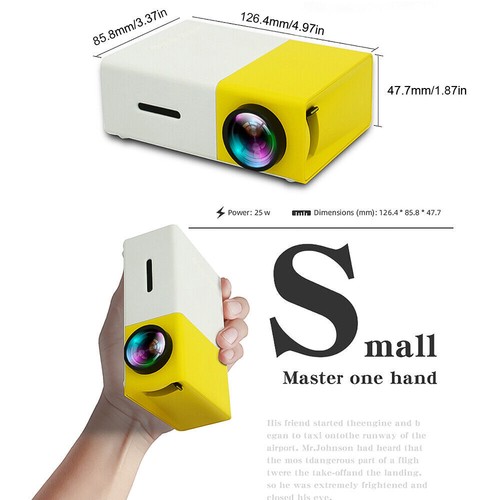 Portable Mini Projector 1080P LED Home Office Theater Cinema For Android iPhone - Picture 8 of 22
