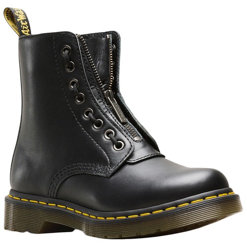 Dr. Martens 1460 Pascal Cremallera Frontal De Combate Tobillo Botas Para  Mujer De Cuero Nappa | eBay