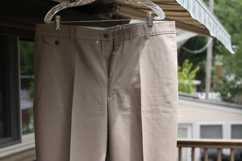 Savane Mens Khaki Pants Trousers Size 