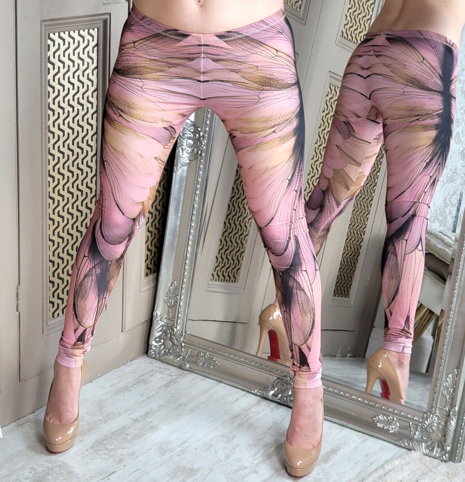 Alexander Mcqueen Patterned Stretch Leggings Pant… - image 2