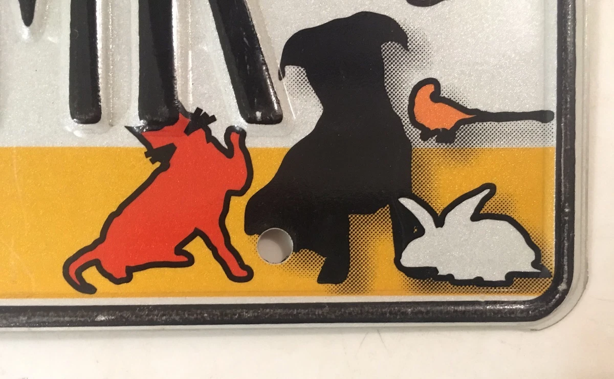 Animal Rescue License Plate Supports House Rabbits Rabbit Breeders