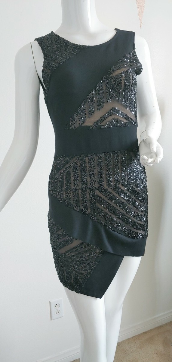 GUESS Dress Black Lace Party Cocktail Dress M