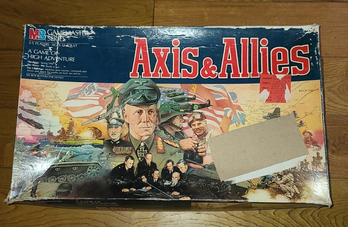1984 AXIS & ALLIES GAME BY MILTON BRADLEY, NO. 4423, COMPLETE | eBay