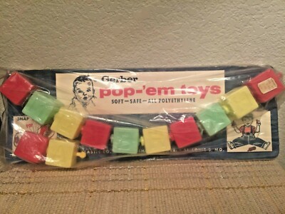 Vintage Gerber pop 'em toys ~ Snap Together Pop Apart!