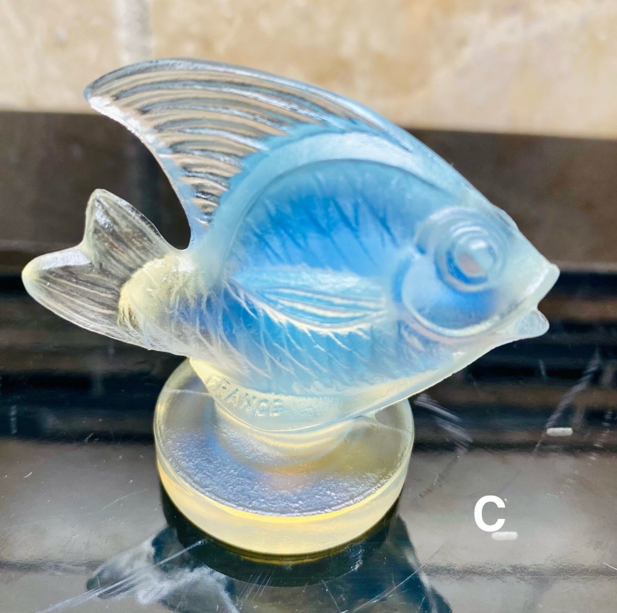 Sabino France Opalescent Art Glass Fish GORGEOUS! | eBay