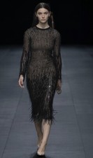 Valentino Black Midi DRESS- With Tags- RRP$8,200 AUD