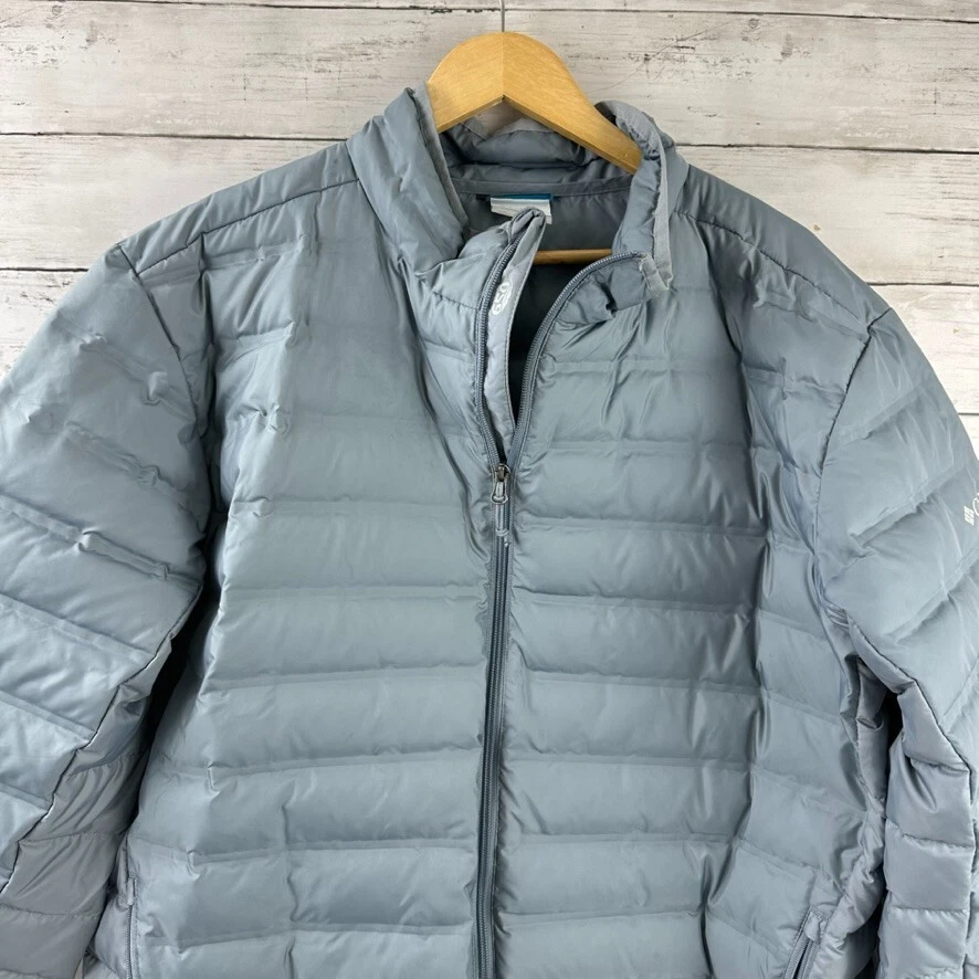 Columbia Men's Duck Down Puffer Jacket Gray 650 Fill Size XL EUC - Image 2 of 4
