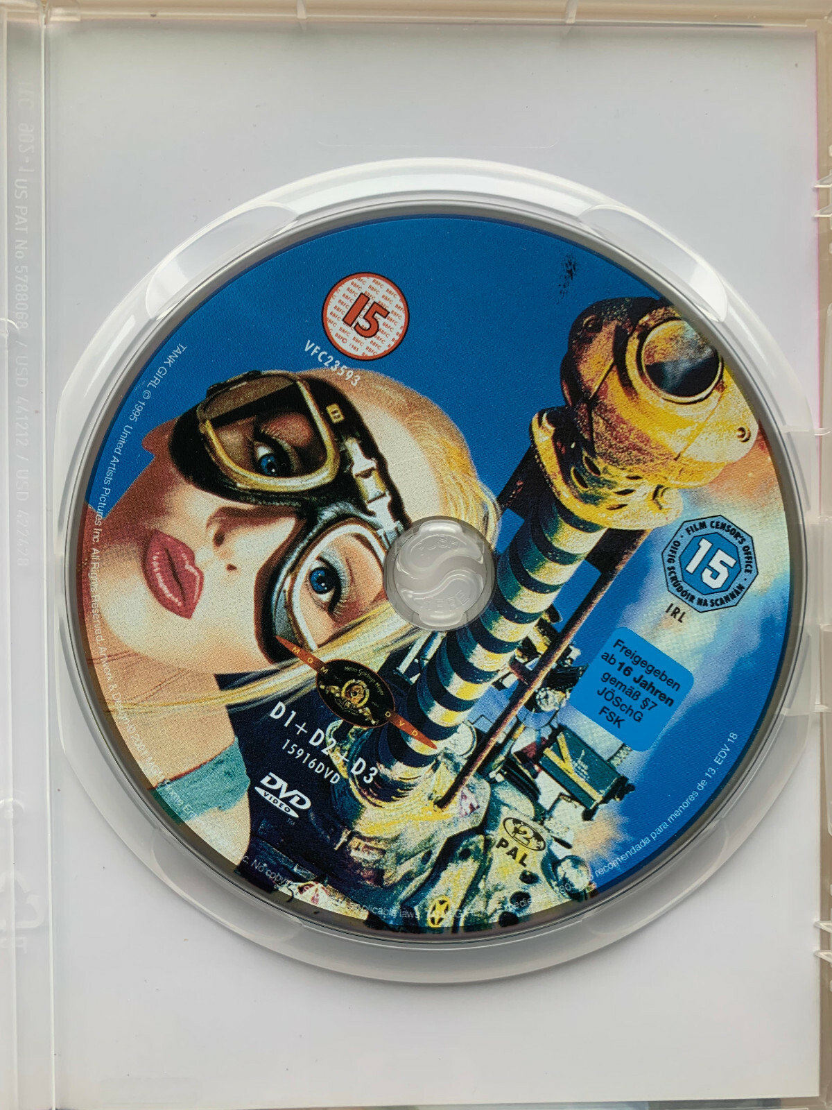 Tank Girl DVD 1995 Jamie Hewlett PostApocalypse SciFi Cult Film Movie