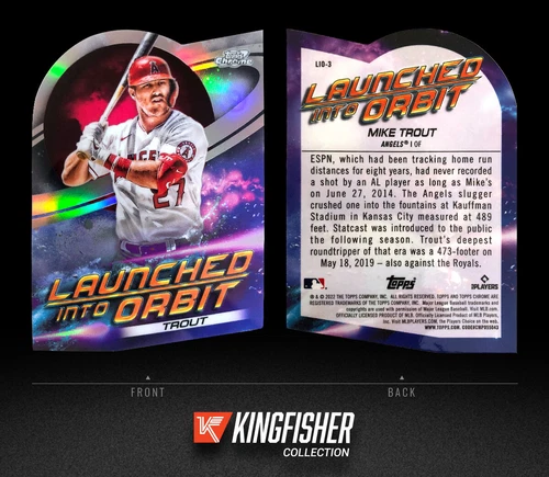 Mike Trout 2022 Topps Chrome Cosmic Launched Into Orbit #LIO-3 Angels