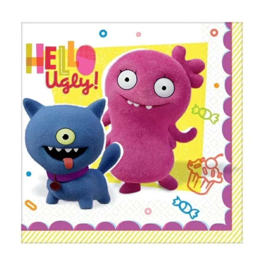 3 件丑陋娃娃纸饮料餐巾纸 16-2 层 5 英寸折叠 2019 Moxy 价格实惠! — 第 4/4 张图片