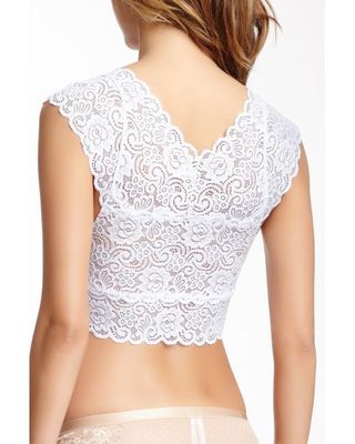 Top Bralet Sans Armatures Free People Chase Me - Dentelle Blanche - Taille XS - Neuf Avec étiquettes