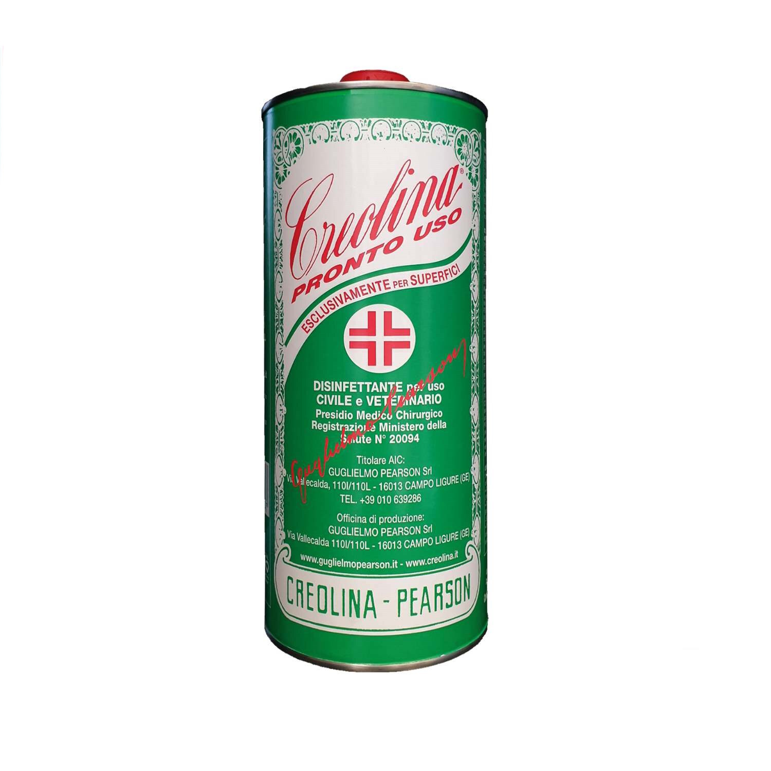 CREOLINA ORIGINALE PEARSON PRONTO USO PRESIDIO MEDICO LT 1 DISINFETTANTE