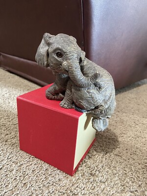 Elephant The Herd Martha Carey Marty Sculptures 3101 Wild 1991 USA Shelf Sitter