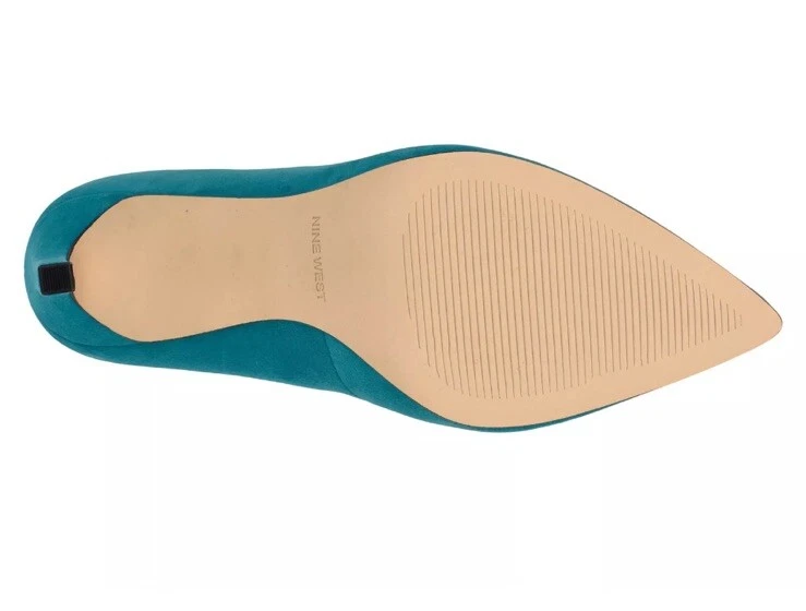 👠😎💚Sapatos sociais femininos Nine West Tatiana turquesa bomba tamanho 5.5 NOVO - Imagem 4 de 4