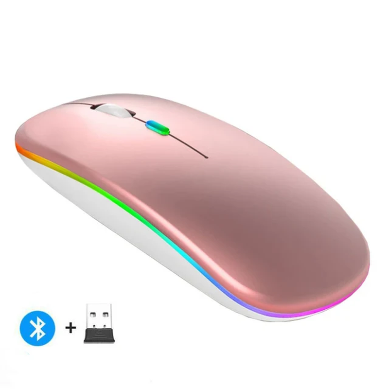 Bluetooth RGB Rechargeable Wireless Mouse for Computers and Laptops-image