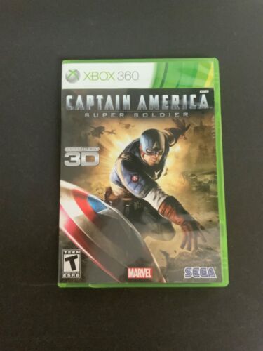 XBOX 360 ‘CAPTAIN AMERICA Super Soldier’ Video Game CD w case & manual - Afbeelding 1 van 9