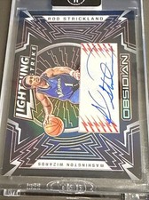 2020 Obsidian Rod Strickland #LS-ROD Lightning Strikes Sig Electric Etch Red /5