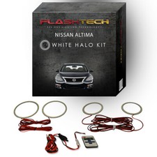 White Angel Eye LED Halo kit & RF Remote for 2013-2015 Nissan Altima Headlights