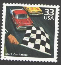 US. 3187 n. 33c. Stock Car Racing. Celebrate The Century. MNH. 1999
