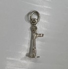 925 Sterling Silver Charm Pendant Street Lamp Light Holiday Christmas Sign